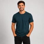 Bluish Gray Plain T shirt