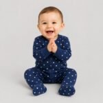 Blue Star Pattern Rompers - Image 3